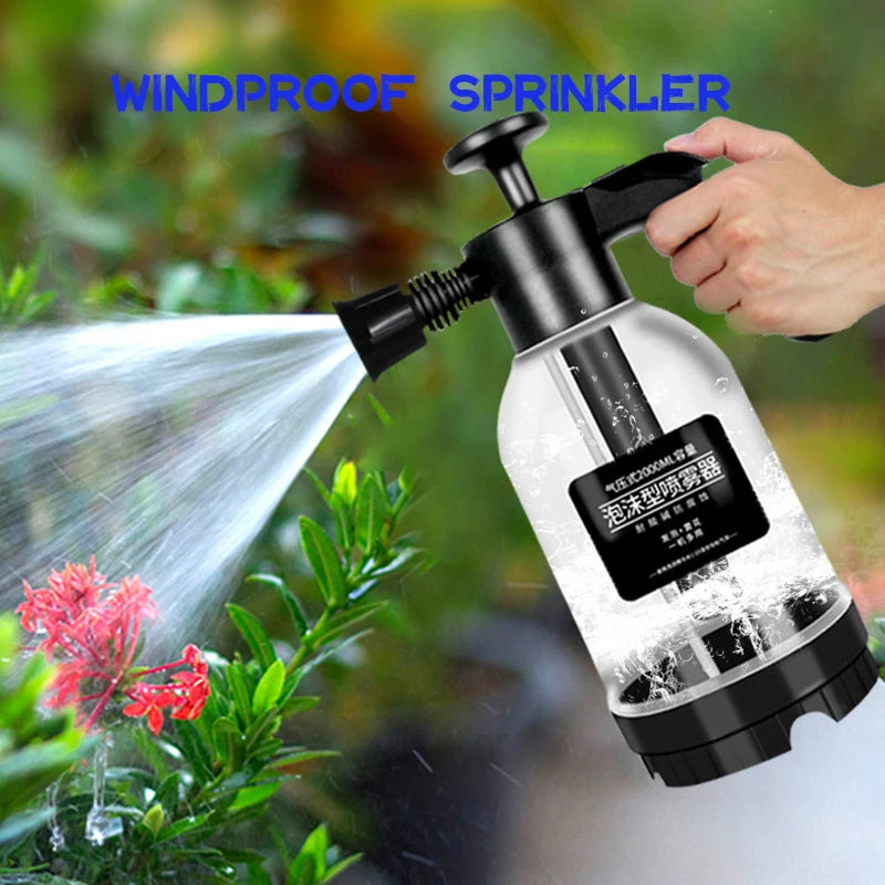 Car wash Hand Pump Foam Sprayer with 3 Types of Nozzle Hand Pneumatic Car Wash Spray Bottle