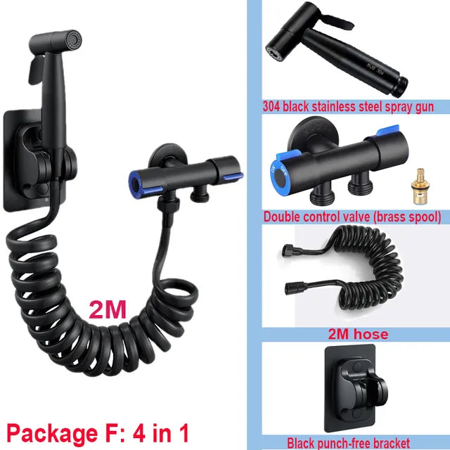Bidet Stainless Steel Spray Gun Self Cleaning
