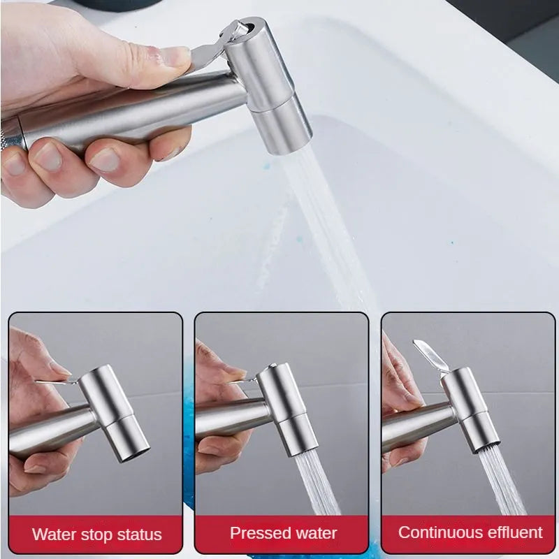 Bidet Stainless Steel Spray Gun Self Cleaning