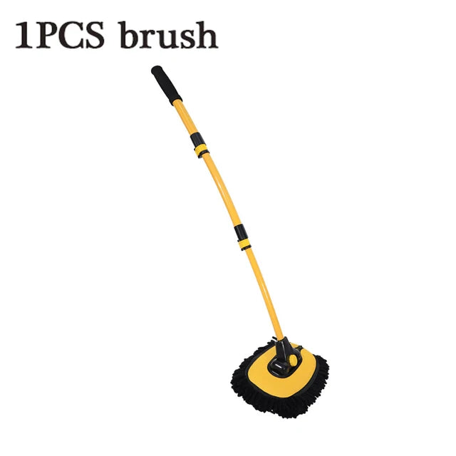 New Car Wash Mop Cleaning Brush Long Handle Cleaning Mop Retractable Bent Bar Car Wash Brush Car Cleaning Tools