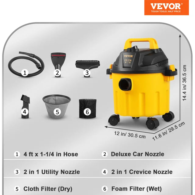 Wet and Dry Vacuum Cleaner for Car & Home Appliance 800W/1200W Power Strong Suction Vacuum Cleaner & Air Blower